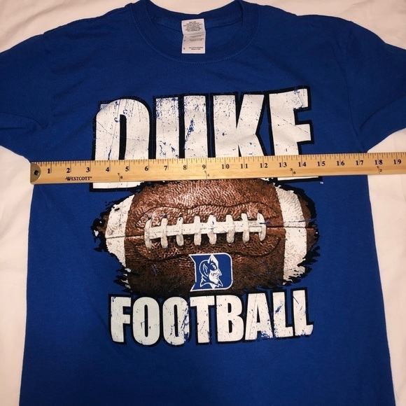 Blue Gildan Duke Football T-Shirt SZ S Unisex - Picture 6 of 6